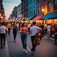 begins day with lively latin beats