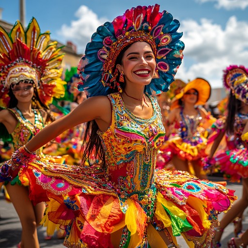 Capturing the essence of a sun kissed tropical paradise, this composition blends energetic latin rhythms with vibrant trumpet melodies to create a festive atmosphere, inviting everyone to join in the dance and celebration