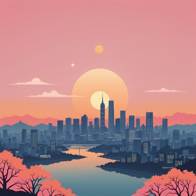 This track captures the essence of a gentle evening in seoul, with soothing melodies that emulate the peaceful yet vibrant atmosphere of the city at sunset. The music evokes feelings of wandering through serene streets, under glowing lights, reflecting on the day’s end.