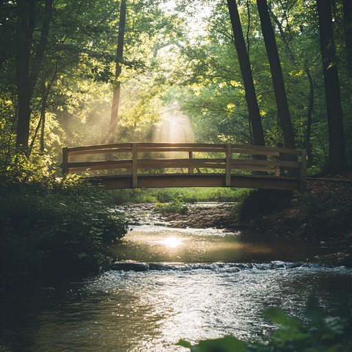 An intimate arrangement with acoustic guitar, this tune paints a peaceful picture of a serene creek. Traditional folk elements transport listeners to simpler times and natural beauty, fostering reflection and inner calm.