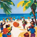 energetic calypso rhythm inducing beach party dance vibes.