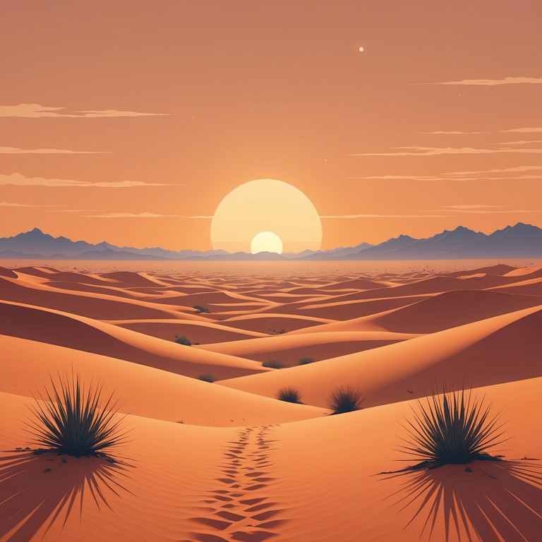 Inspired by the vast, serene landscapes of the sahara desert, this track merges soothing ethnic tunes with the sounds of nature to evoke a sense of peace and vastness. The music is designed to transport listeners to the sandy dunes under a calming sunset, providing a meditative escape from daily stresses.