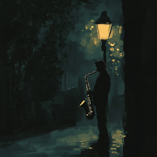 Venture into a shadowy urban landscape where soulful saxophone melodies intertwine with melancholic jazz rhythms, creating a gripping, suspenseful soundscape.