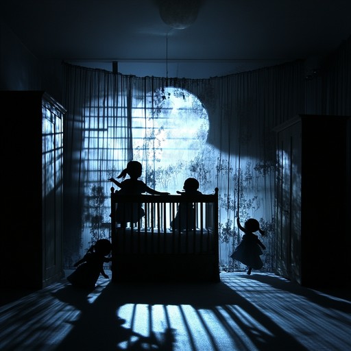 Imagine a dark, twisted lullaby set in a haunted nursery where the gentle, familiar tones of the xylophone become part of a suspenseful game of hide and seek. Shadows dance on the walls as the eerie melody unfolds, making this twisted nursery rhyme both haunting and strangely enchanting.