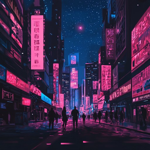 A nostalgic instrumental electropop track that blends shimmering synth melodies with pulsing basslines, capturing the essence of 1980s neon lit cityscapes and the longing for bygone nights.