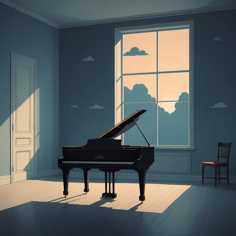 This track is a deep dive into the heart of melancholy, utilizing slow, haunting melodies that echo like distant memories. The minimalist approach allows each note of the piano to resonate, creating a soundscape filled with longing and introspective moods.