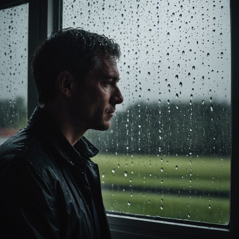 Imagine a melancholic tune that swims through the soulful rhythms of late 70s sadness, where each string vibration invites you into a lonely, reflective journey. The music encapsulates the feeling of staring out a rain drenched window, pondering life's ephemeral nature.