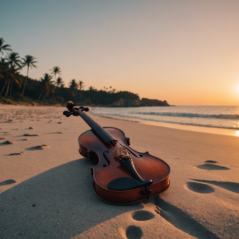 In this unique fusion, the classical music traditions of string instruments meet the rhythmic undercurrents of reggae music, creating a soothing yet upbeat soundscape perfect for reflection or casual listening.