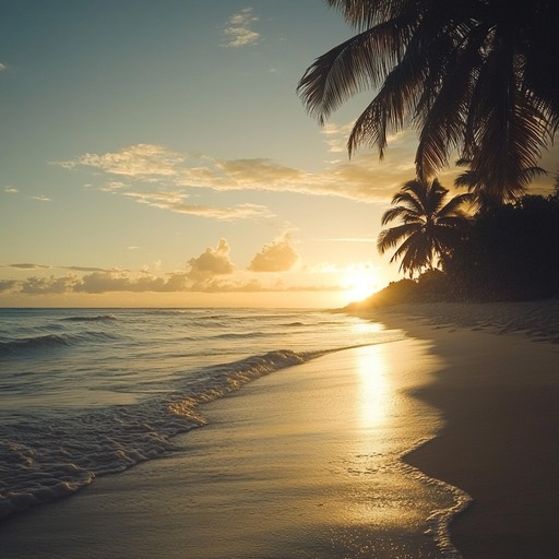 Imagine the sun rising over a serene caribbean island, casting a golden glow over crystal clear waters and lush palm trees. This instrumental piece captures the hopeful and lively essence of calypso music, with rhythmic steel drums, vibrant percussion, and cheerful melodies that transport you to a tropical paradise, evoking a sense of joy and optimism.