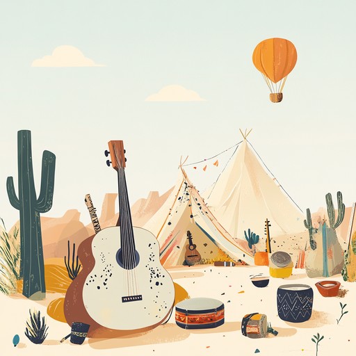 Embark on a playful journey through the middle eastern deserts with a whimsical melody that intertwines traditional instruments and modern vibes. This track features enchanting oud melodies and lively percussion, blending exotic scales with a delightful, quirky essence that captures the spirit of a magical desert festival.