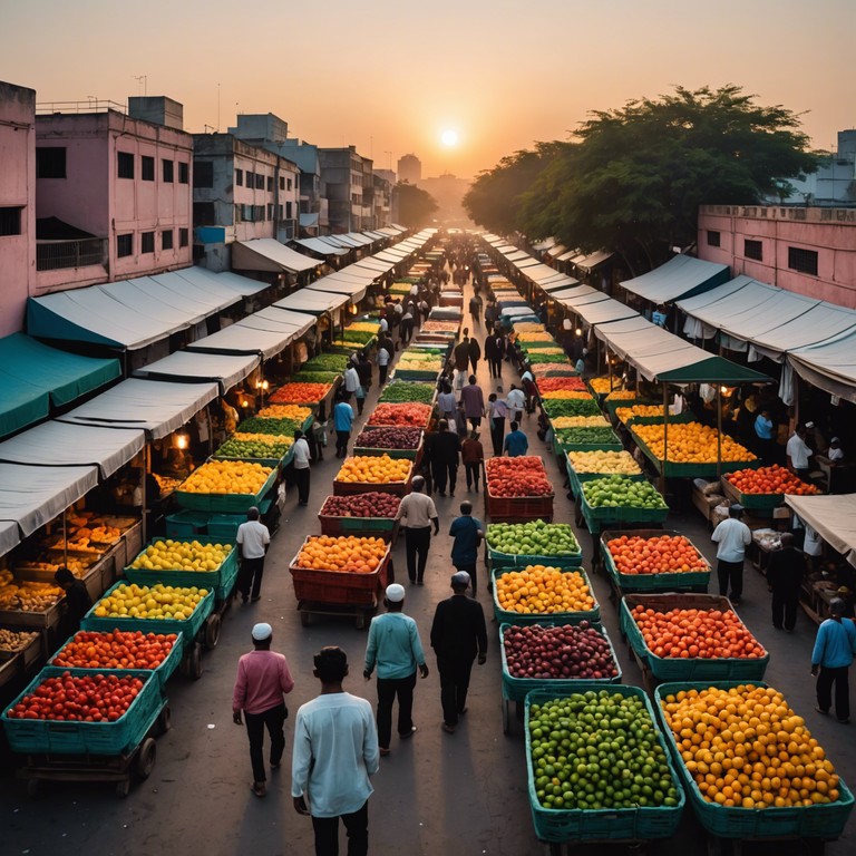 Craft an instrumental track featuring vibrant, lively cumbia rhythms designed to energize and boost morale from sunrise onward. Intended to simulate the feeling of attending a joyous morning festival, this composition will motivate and enliven listeners, preparing them for a productive day.