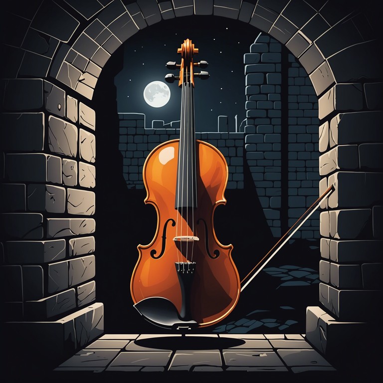 A haunting violin piece that captures the essence of midnight's mysterious shadows through intense and eerie melodies. The composition intensifies, drawing the listener into the haunted depths of darkness, with each note painting vivid pictures of spectral dances.