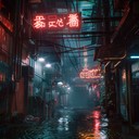 futuristic soundwaves blend with dark tense atmospheres