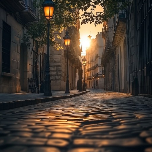 In the heart of seville, as twilight deepens the shadows and the bustling day gently ebbs into a tranquil night, the air is filled with the soothing, passionate strums of a spanish guitar. This track captures the essence of a peaceful spanish night, incorporating traditional melodies that echo through the cobbled streets, inviting a deep sense of relaxation and introspection.