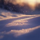 gentle piano melody evokes snowy winter night