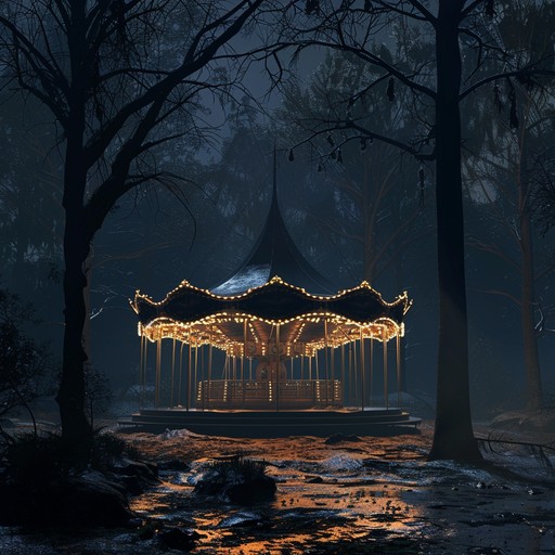 Experience a nightmarish carnival with twisted circus music and eerie soundscapes. Organ and dissonant sounds create a chilling, unsettling atmosphere that captures the sinister side of a carnival