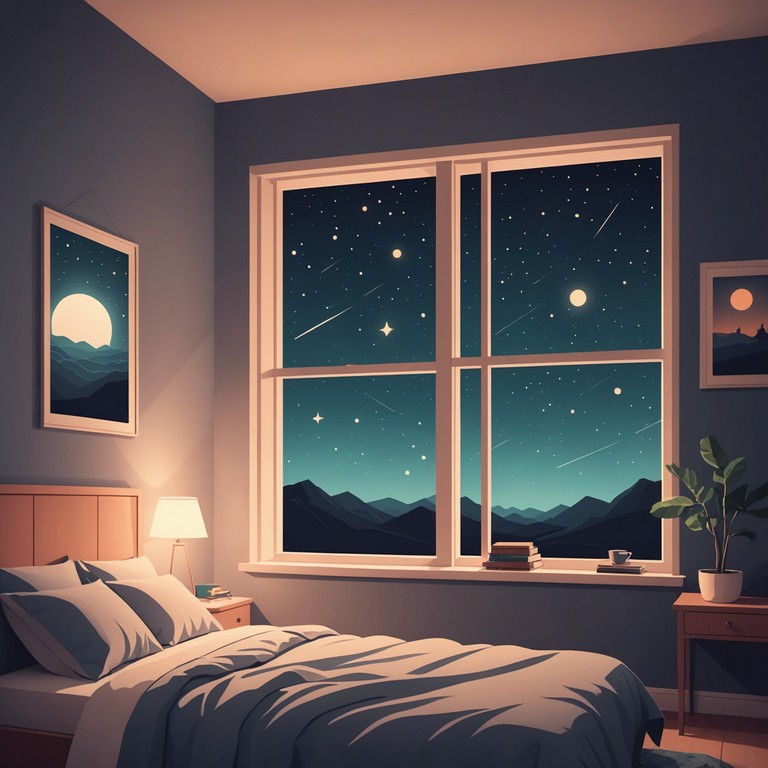 An instrumental track designed to encapsulate the serene feeling of lying under a starlit sky. Soft, soothing piano melodies intertwine with gentle ambient sounds, creating a soundscape ideal for introspection or nightly unwinding.