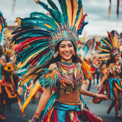 An uplifting instrumental piece featuring cheerful rhythms and melodic motifs that capture the exuberance of a bustling carnival, inspiring listeners to dance and celebrate.