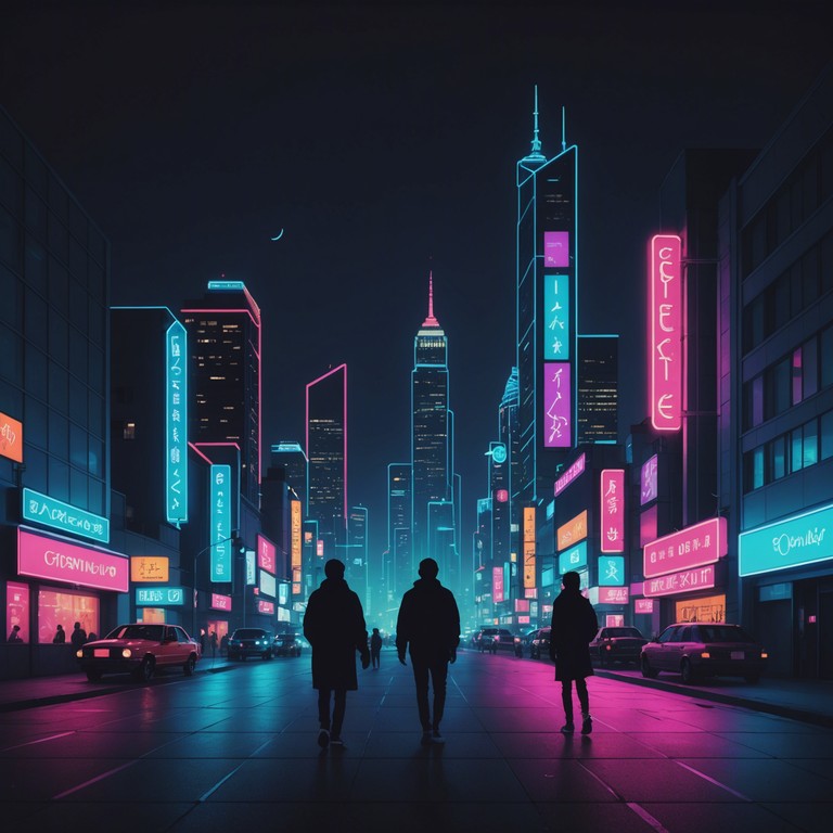 Imagine a bustling city night filled with vibrant neon lights and the energetic pulse of the crowd dancing to a buoyant synthpop beat. This track combines nostalgic 80s synth textures with modern house rhythms, creating a bridge between past and present electronic music styles.