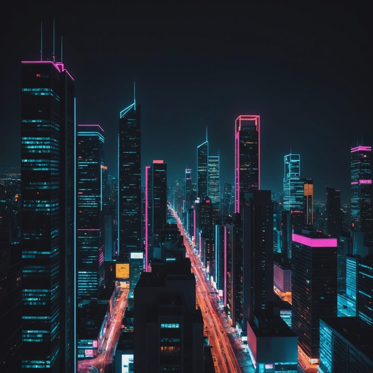 Inspired by the vibrant nightlife and glowing neon lights of a bustling cityscape, this track uses a blend of synthesizers to replicate the energy and pulse of urban life after dark. Its rhythms are reminiscent of cars navigating through crowded streets, with occasional serene moments that feel like finding a quiet spot amid chaos.