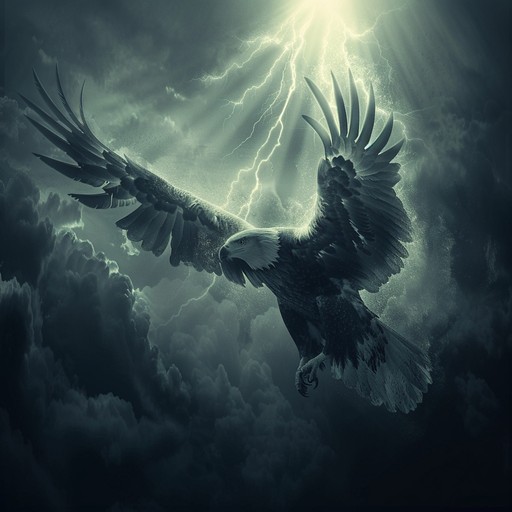 This track smoothly transitions between compelling riffs and soaring solos, embodying the freedom and strength of an eagle's flight. It's designed to evoke a sense of triumph and inspire listeners through its powerful, dynamic shifts.