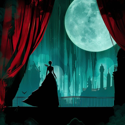 The instrumental captures the essence of a grand, gothic opera house at midnight, seamlessly blending dramatic orchestral elements with operatic roots. It evokes an air of mystery and majesty, featuring a crescendo of strings and a complex structure, reflecting the shadows and stories hidden within the opera's walls