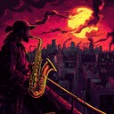 an energetic and intense latin jazz instrumental for midnight tales