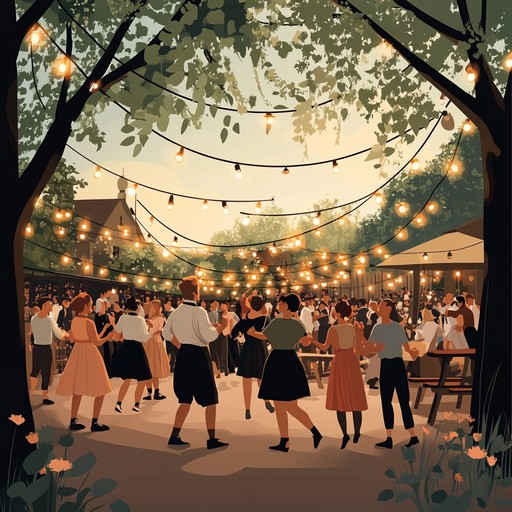 A spirited instrumental capturing the lively essence of a bavarian beer garden festivity. The music features traditional accordion melodies and upbeat rhythms, evoking images of joyous dancing, frothy beer mugs, and the camaraderie of friends and family. Perfect for creating a festive atmosphere with a distinct german flair.