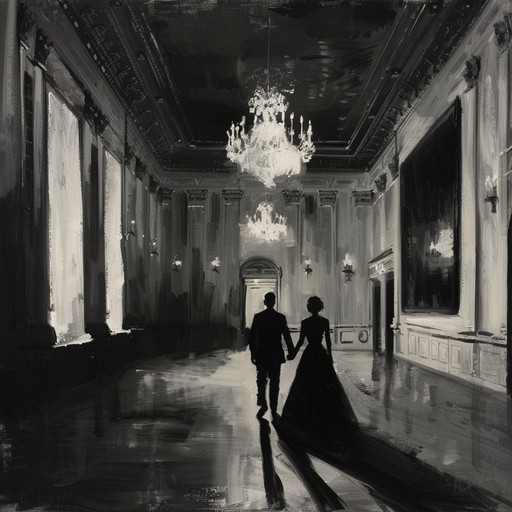 In this dark waltz, a violin tells a tale of suspense and intrigue, set against the backdrop of a shadowy ballroom. Each note is infused with a sense of danger and mystery, making it an unforgettable dance of shadows and secrets.