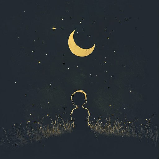 A soothing instrumental track featuring delicate music box tones blended with ambient layers, creating a peaceful atmosphere reminiscent of serene nights under the stars, perfect for lulling listeners into restful sleep.