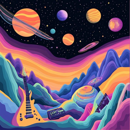 An instrumental dub journey featuring pulsating basslines and airy synthesizers, evoking the feeling of traversing through the cosmos, wrapped in layers of echo and reverb, creating an immersive otherworldly soundscape.