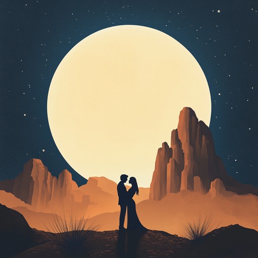 This piece combines alluring percussion and sensual western guitar tones, creating an atmosphere of intimate romance in a dusty, moonlit desert. Heartfelt melodies and slow rhythms invite listeners to a passionate, cinematic journey in the wild west, perfect for evoking tender memories or passionate encounters.