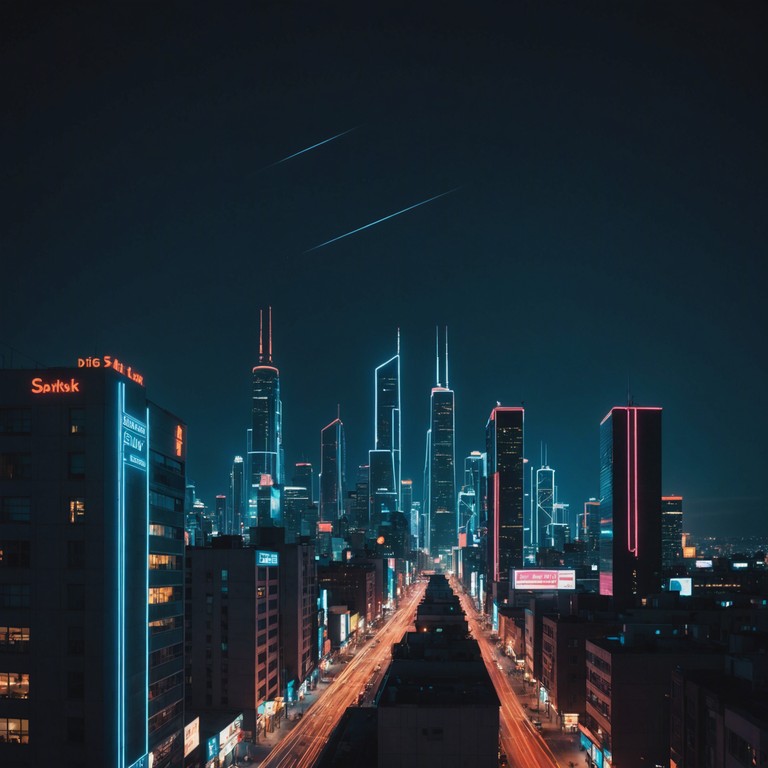 This track transports the listener to a sprawling cyber city. The electric violin takes center stage, weaving through pulsating electronic beats that mimic the heartbeat of the metropolis. As the neon lights flicker, the music explores themes of mystery and anticipation, building an atmosphere that's as immersive as it is introspective.