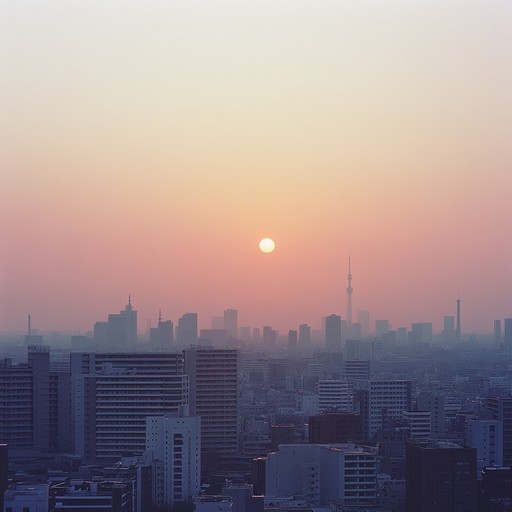 Imagine a serene tokyo evening, where the cityscape begins to glow with the amber hues of sunset. This instrumental piece captures that tranquil moment with a delicate blend of electronic beats and melodic strings. The music invites listeners to reflect on their past experiences and dreams, creating a sense of peace and inner contemplation