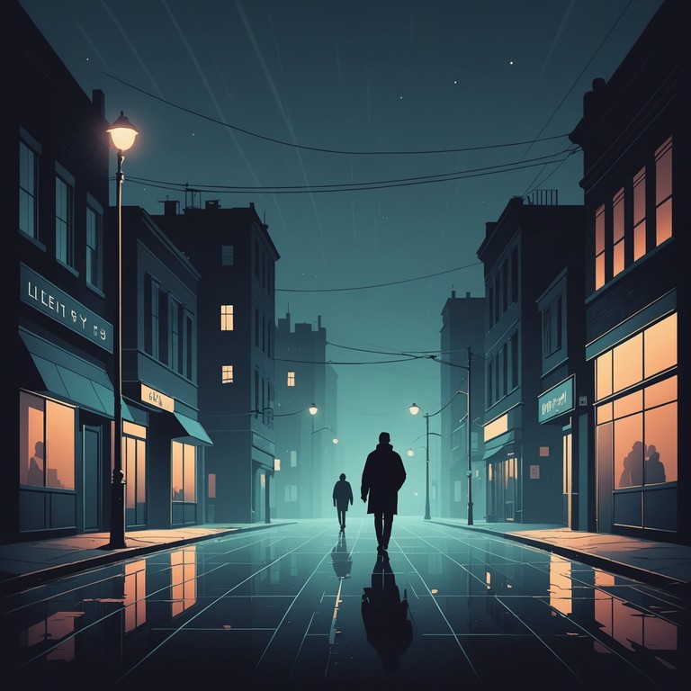 This track captures the essence of wandering alone through a city's empty streets late at night, reflecting on life's solitude with each step echoed by a somber beat. The minimalist instrumentation enhances the sense of isolation and introspection.