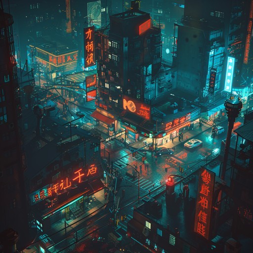 Feel the rush of a high stakes pursuit with fast paced beats and dark synths, evoking a thrilling, intense, and suspenseful atmosphere perfect for a midnight urban chase.