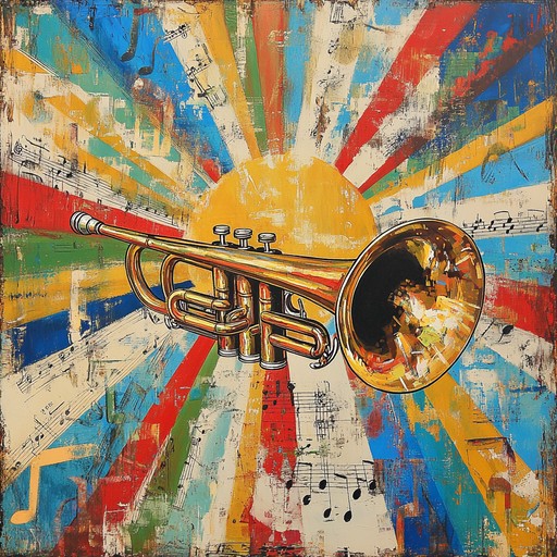 An energetic instrumental mambo featuring lively trumpet melodies and vibrant rhythms, embracing the carefree spirit and warmth of a sun filled day