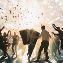 cheerful rhythms with lively eastern european influence.