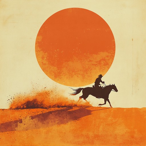 An adrenaline fueled instrumental that embodies the excitement of a high speed horseback chase through the rugged terrains of the old wild west, with galloping rhythms and twangy guitars.