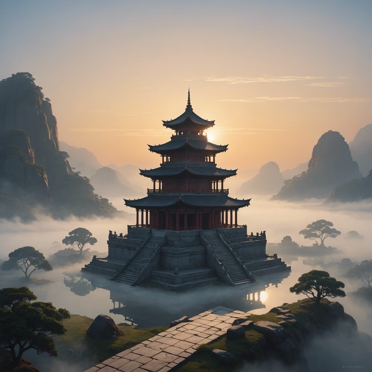 This piece transports listeners across ancient civilizations, leveraging deep, resonant sounds that echo the grandeur and mystery of long lost empires, enveloping the audience in a soundscape that feels both ancient and otherworldly