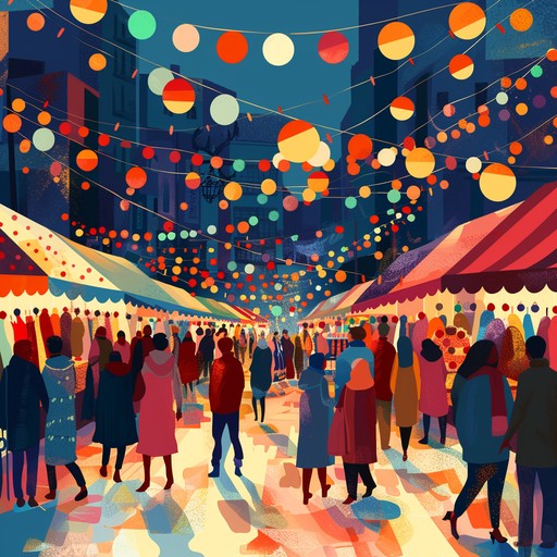 A dynamic and lively holiday tune that combines energetic drum patterns with rhythmic basslines, creating a vibrant and uplifting festive atmosphere.
