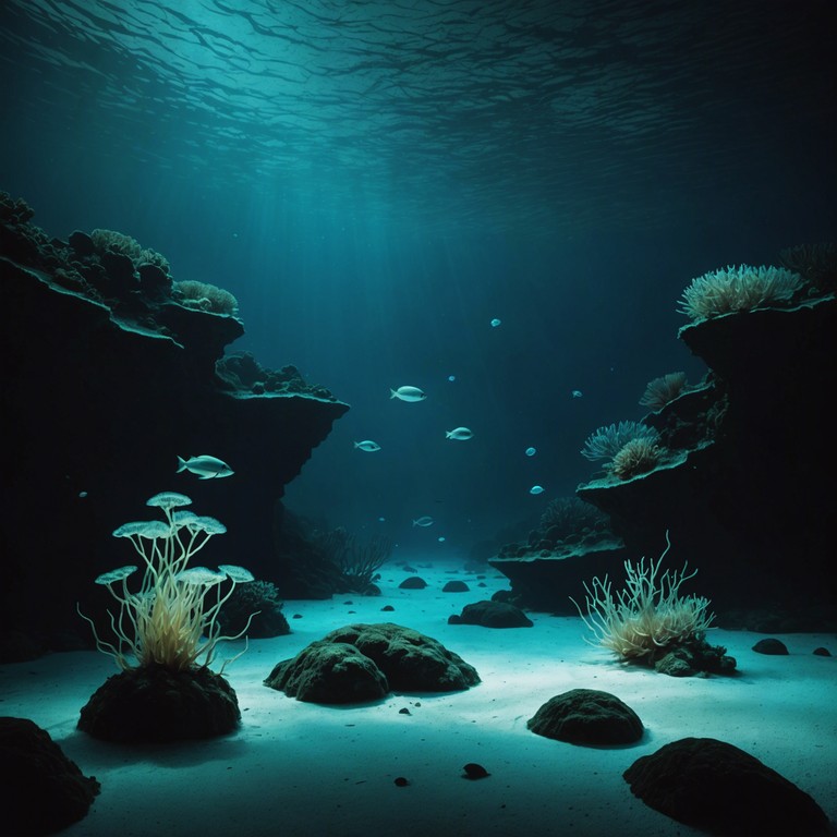 Imagine a sonic journey deep under the sea, where the rhythmic pulsations of drum and bass intertwine with the mysterious vastness of oceanic life. Gentle currents of sound create a hypnotic flow that guides the listener through an immersive auditory experience. Imagine a sonic journey deep under the sea, where the rhythmic pulsations of drum and bass intertwine with the mysterious vastness of oceanic life. Gentle currents of sound create a hypnotic flow that guides the listener through an immersive auditory experience.