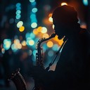 a dreamlike jazz house track evoking nocturnal city moods.