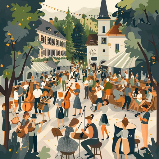 A vivacious polka composition that brings the spirit of summer celebrations to life. The track features dynamic accordion performances accompanied by rhythmic percussion, creating a fun and cheerful atmosphere perfect for dancing and entertaining.