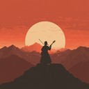 an instrumental piece conveying longing through traditional heartfelt melodies
