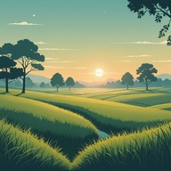joyful tones narrate the morning's beauty