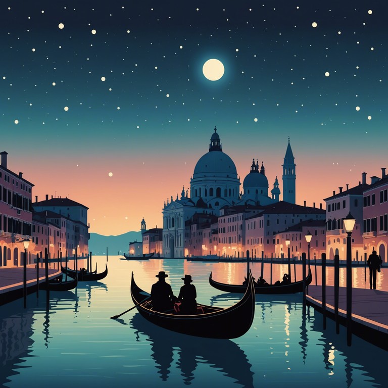 Transport yourself to a serene venetian night where the echoes of accordion swirl around the ancient canals, mingling with the whispers of lovers and the gentle lapping of water against the gondola's side.