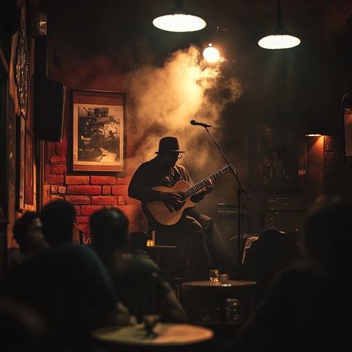 A smooth yet lively instrumental featuring a sultry blues guitar that wails and bends over a steady, infectious groove. Perfect for late night listening, the track encapsulates a smoky, intimate atmosphere while encouraging toe tapping and head bobbing. The dynamic progression and soulful licks are complemented by subtle, funky bass lines and soft percussion, creating a seamless blend of laid back and energetic vibes.