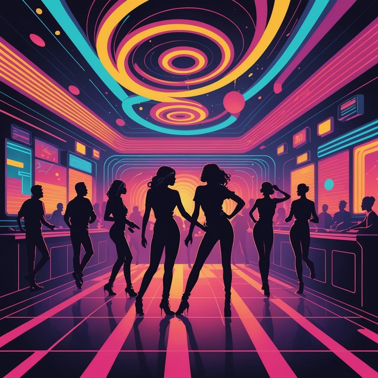 This track is a vibrant fusion of classic disco rhythms and ethereal electronic layers, designed to transport listeners to a dancing spree under neon skies. Its pulsating basslines and sparkling synth hooks capture the essence of a retro futuristic dance floor.