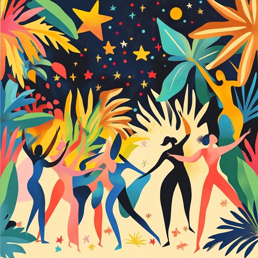 An energetic instrumental cumbia piece that transports listeners to a tropical paradise filled with lively rhythms, vibrant melodies, and the joyous spirit of dance